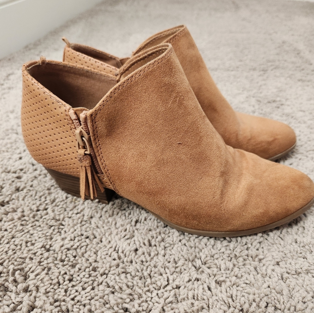 Tan Suede Ankle Boots